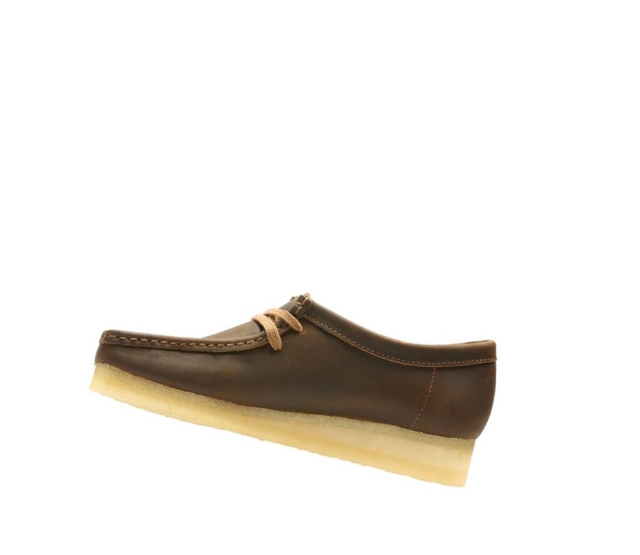 Wallabee Clarks Originales Cuero Mujer Marrones Oscuro | IKCV-15876