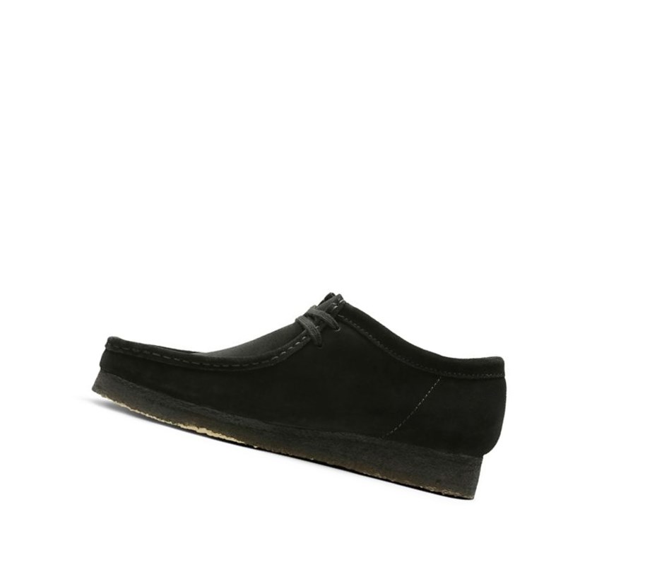 Wallabee Clarks Originales Gamuza Hombre Negras | SQLI-26035