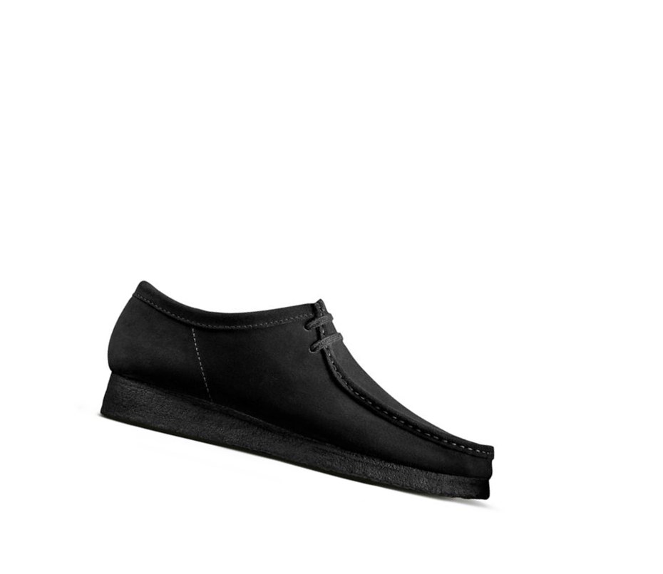 Wallabee Clarks Originales Gamuza Hombre Negras | SQLI-26035