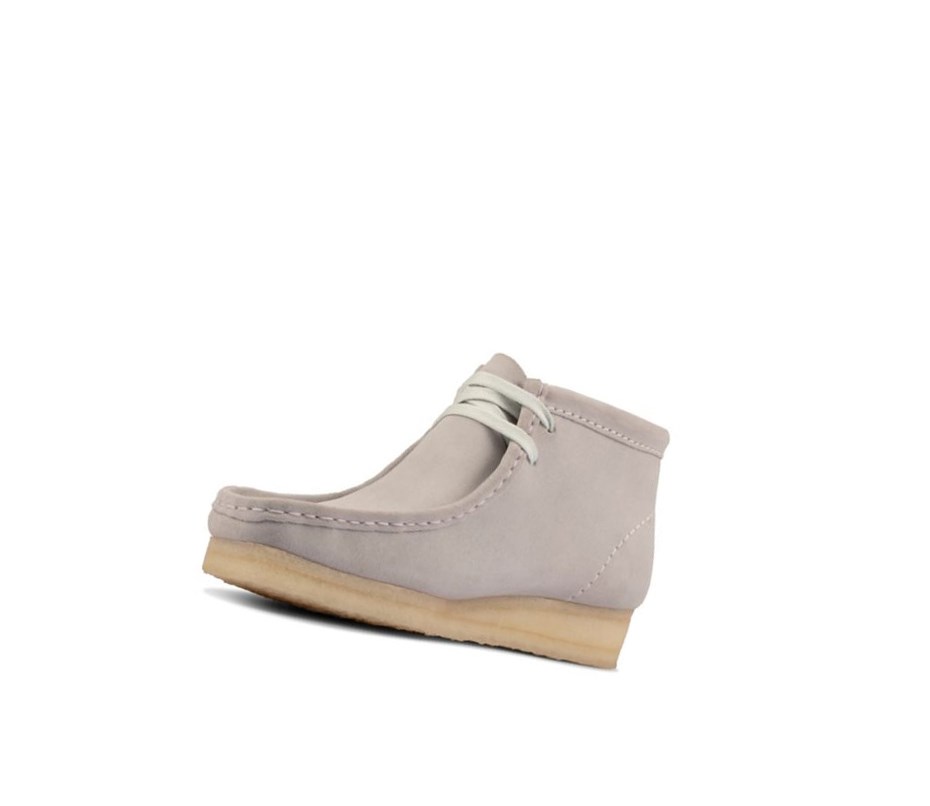 Wallabee Clarks Originales Gamuza Mujer Azules Gris | FARI-74038