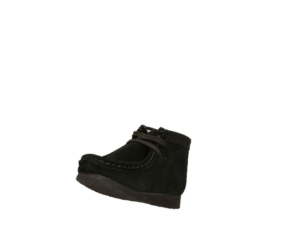 Wallabee Clarks Originales Gamuza Niña Negras | LCWD-82650