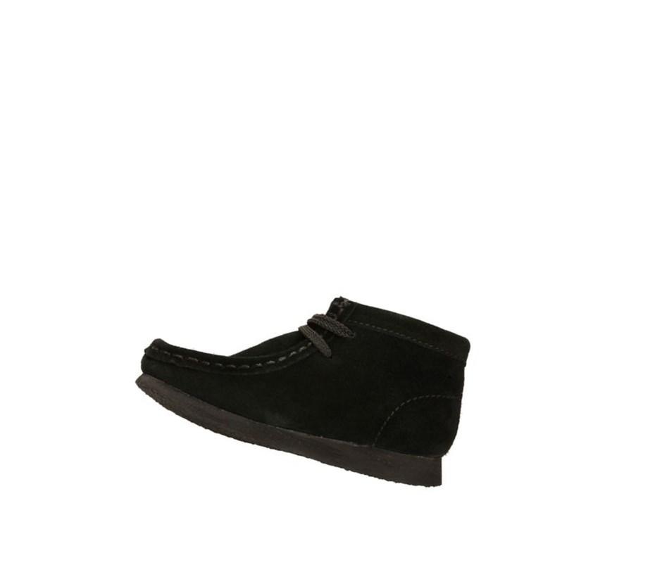 Wallabee Clarks Originales Gamuza Niña Negras | LCWD-82650