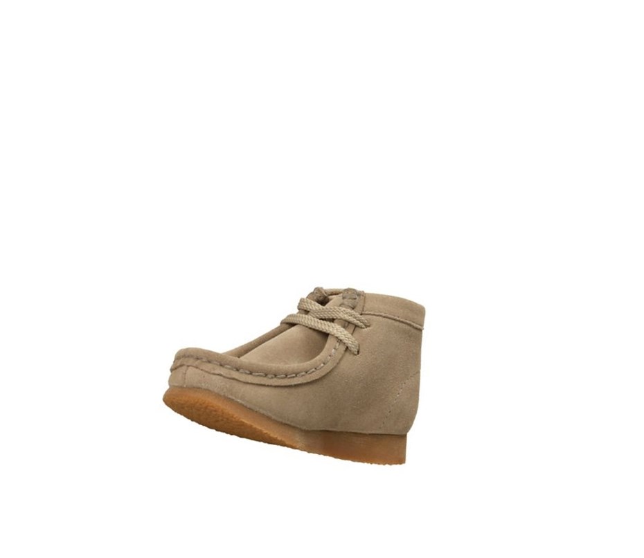 Wallabee Clarks Originales Gamuza Niño Beige | KSJT-79501