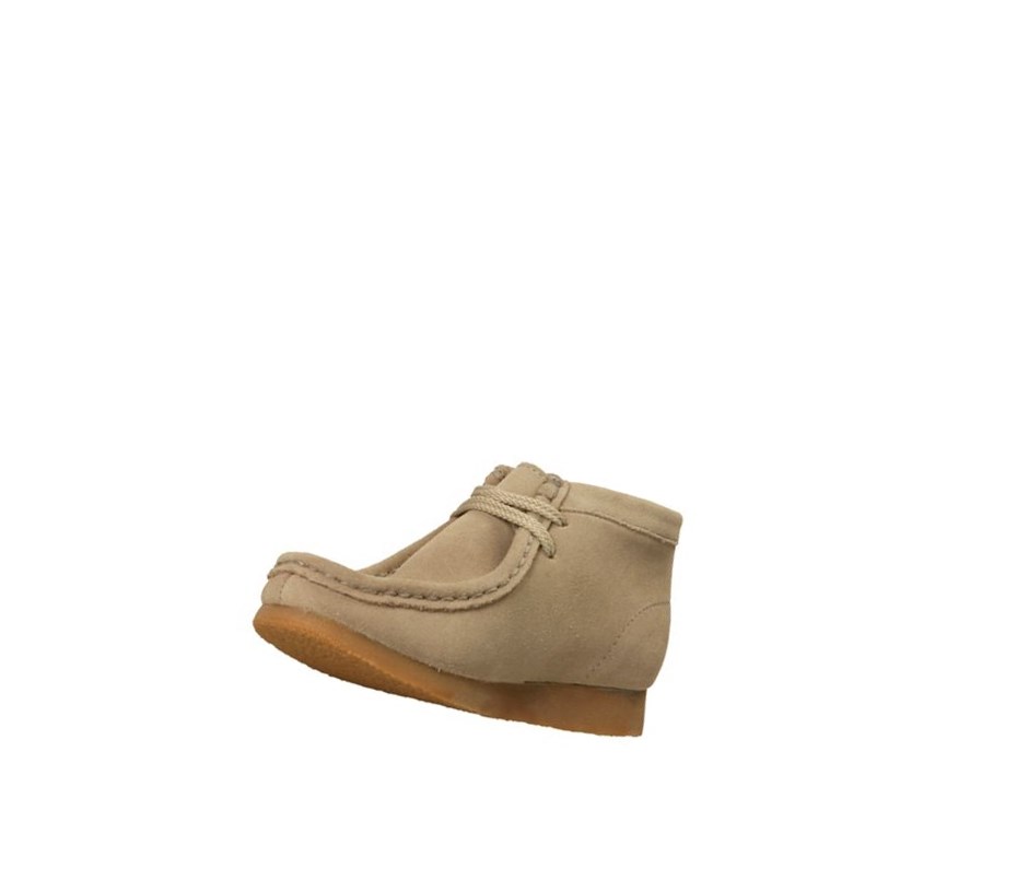 Wallabee Clarks Originales Gamuza Niño Beige | VNHO-09415