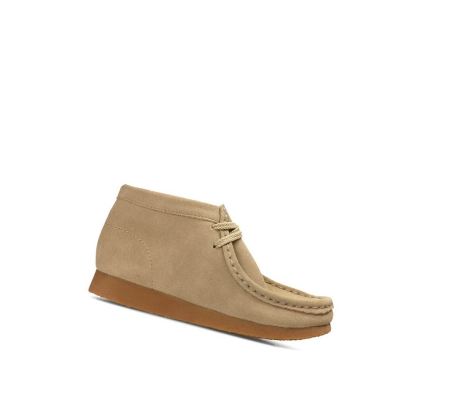 Wallabee Clarks Originales Gamuza Niño Beige | VNHO-09415