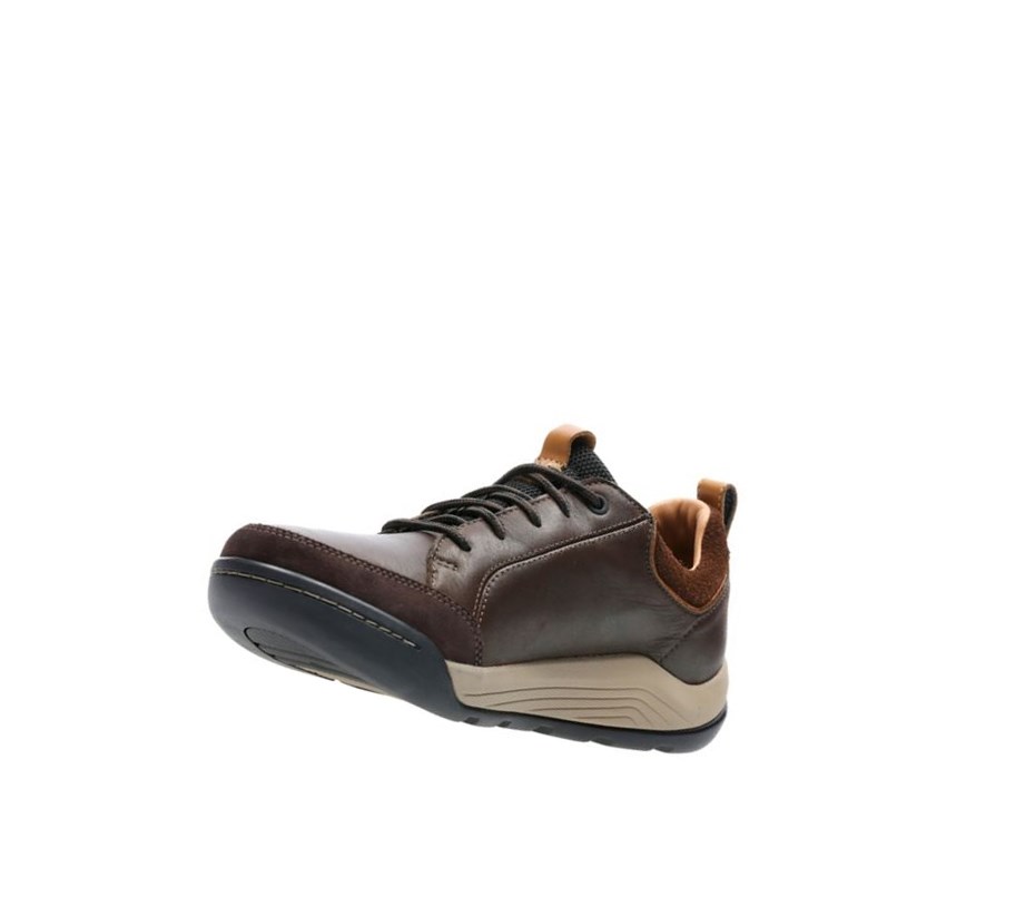 Zapatillas Casuales Clarks Ashcombe Bay Gore-tex Cuero Hombre Marrones Oscuro | ZNDL-97138