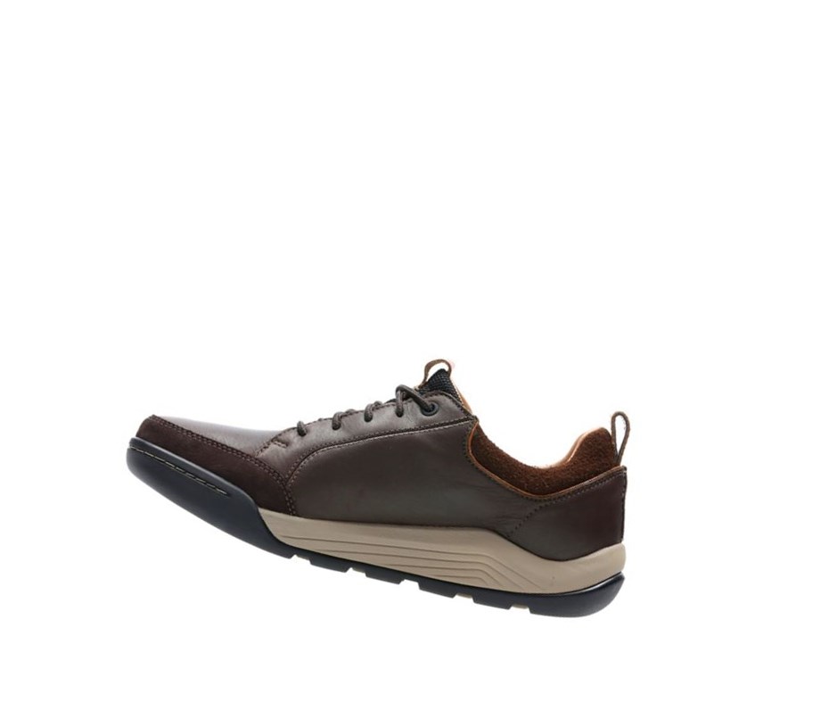 Zapatillas Casuales Clarks Ashcombe Bay Gore-tex Cuero Hombre Marrones Oscuro | ZNDL-97138