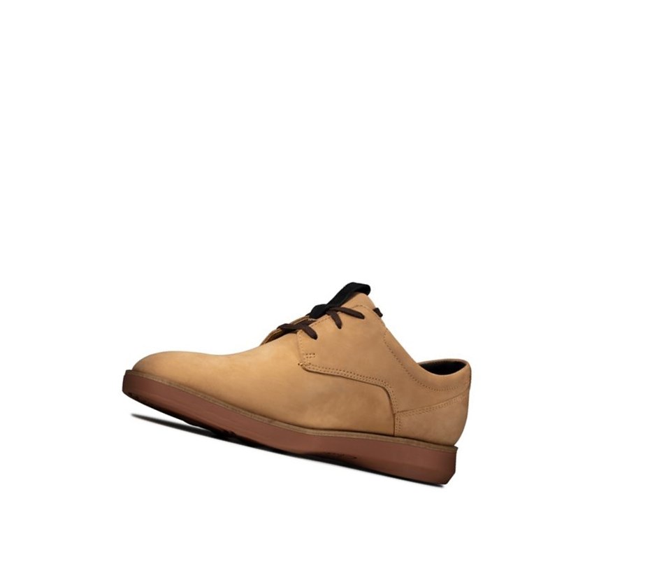 Zapatillas Casuales Clarks Banwell Encaje Nubuck Hombre Marrones Claro | DZXR-45621