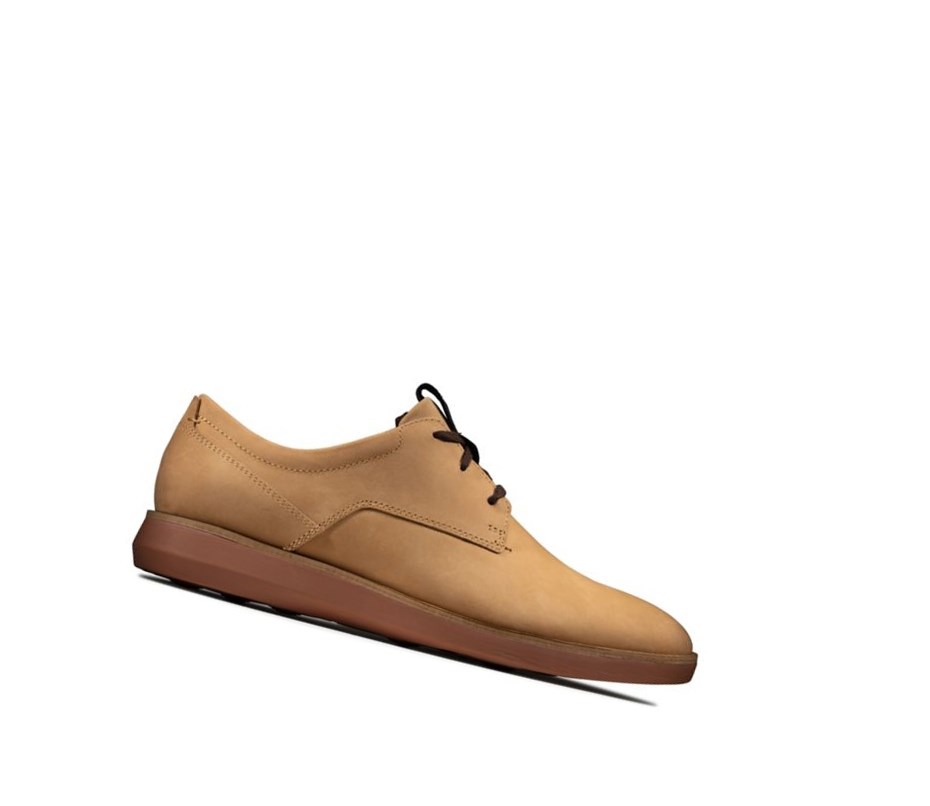 Zapatillas Casuales Clarks Banwell Encaje Nubuck Hombre Marrones Claro | DZXR-45621