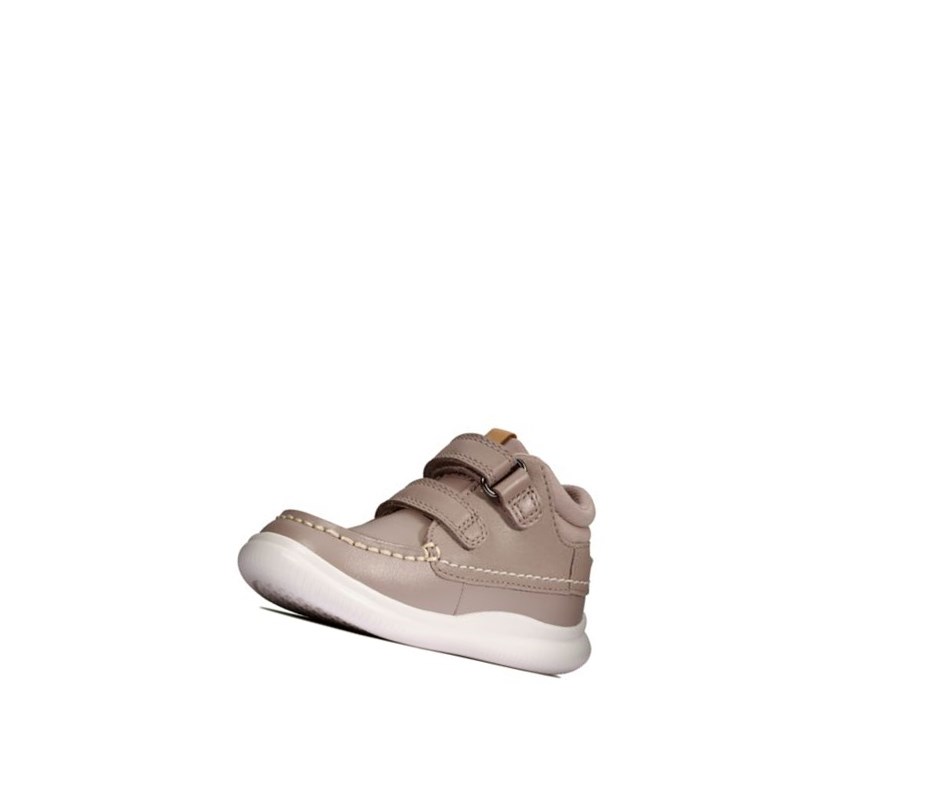 Zapatillas Casuales Clarks Crest Tuktu Cuero Niña Rosas | YMBX-51783