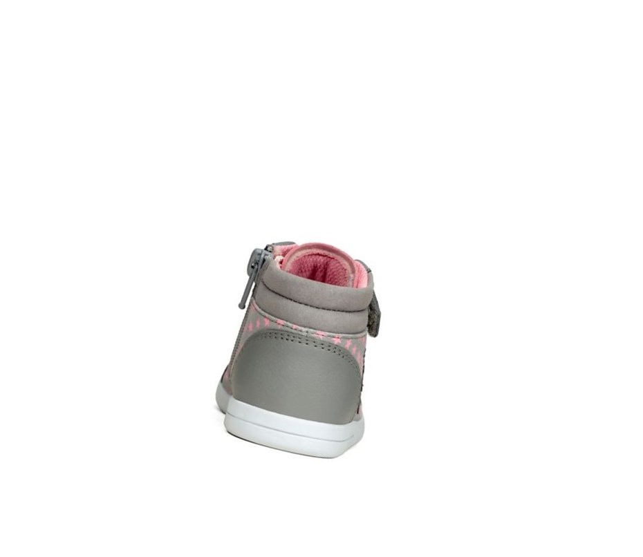 Zapatillas Casuales Clarks Emery Beat Cuero Niño Gris | GPSE-20915