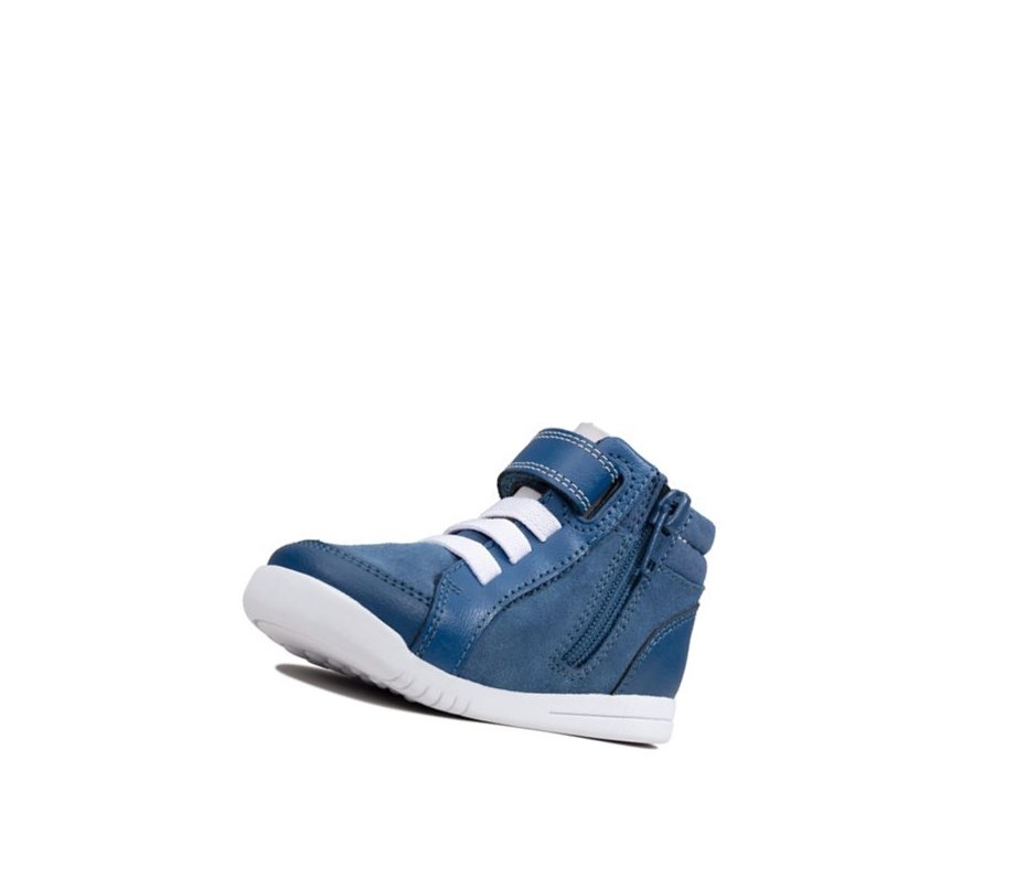 Zapatillas Casuales Clarks Emery Beat Gamuza Niño Azules | PSKI-60897