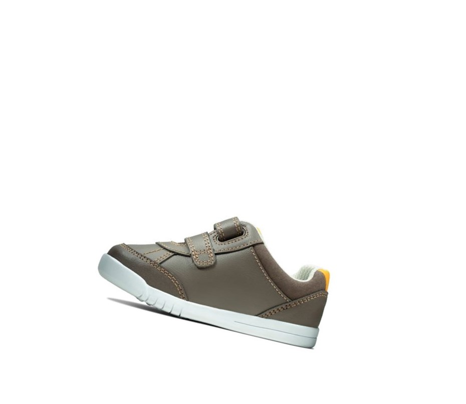 Zapatillas Casuales Clarks Emery Sky Cuero Niño Marrones | CIJG-12784