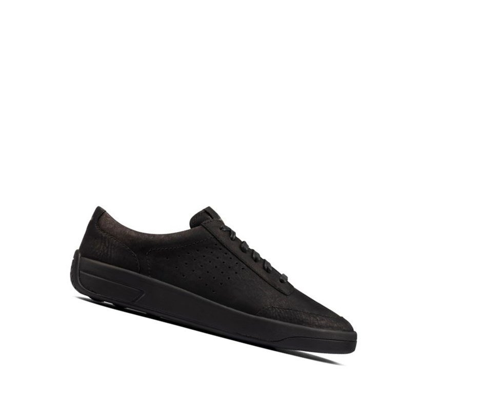 Zapatillas Casuales Clarks Hero Air Encaje Nubuck Mujer Negras | FSDU-12789