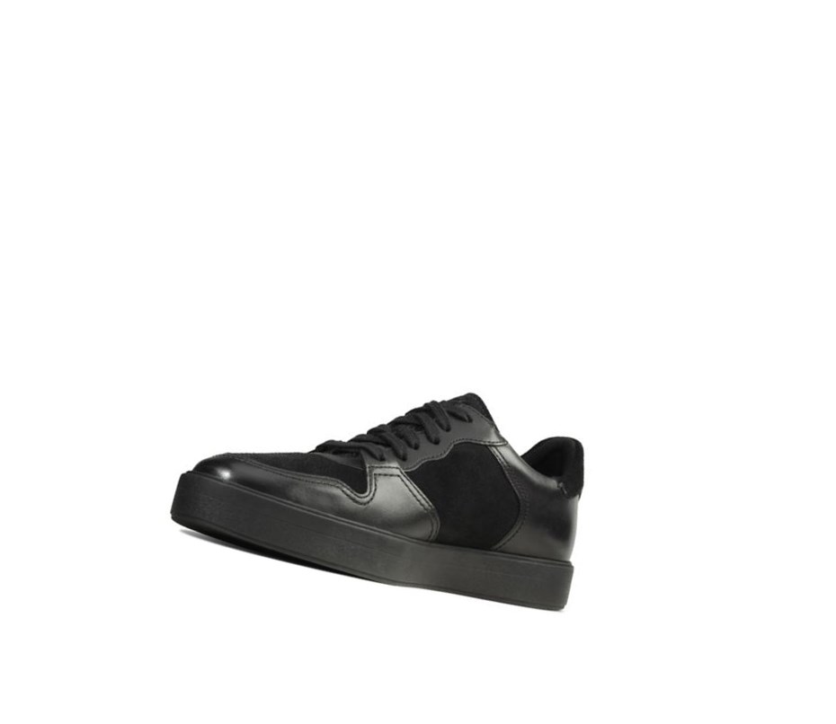 Zapatillas Casuales Clarks Hero Jump Gamuza Hombre Negras | QZAB-64750