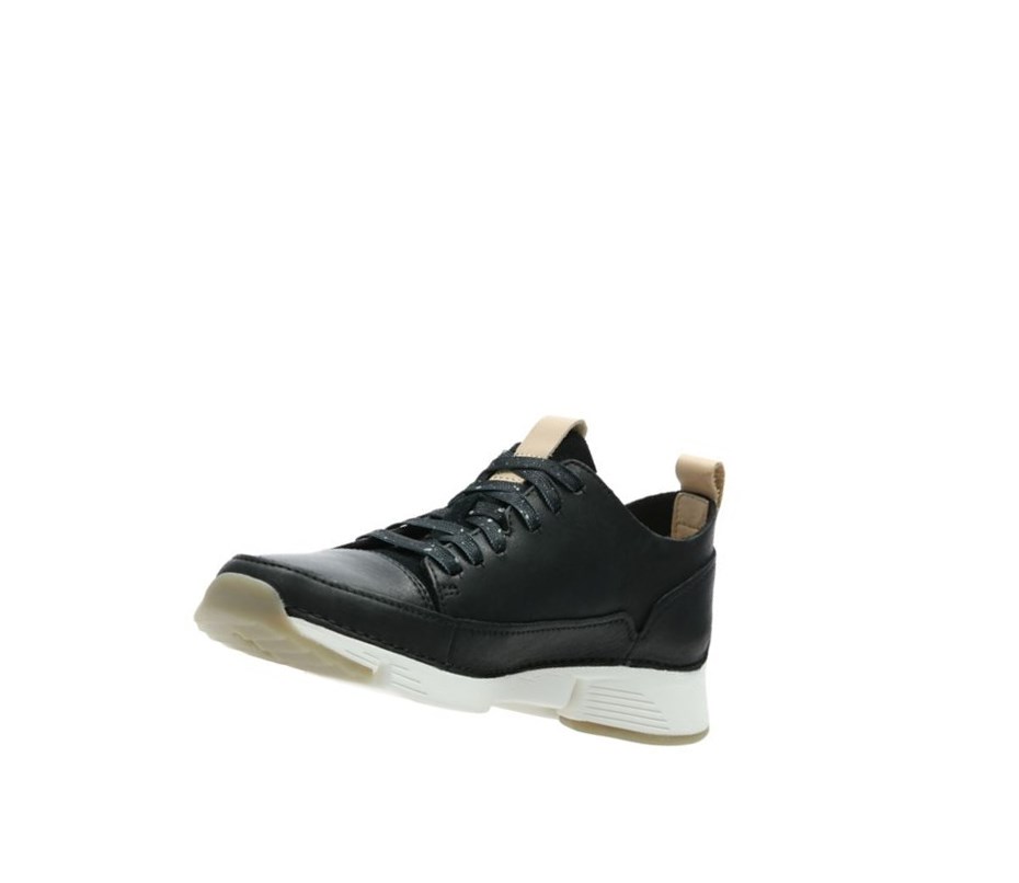 Zapatillas Casuales Clarks Tri Spark Nubuck Mujer Negras | XSNM-58423