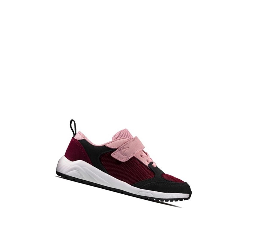 Zapatillas Clarks Aeon Flex Textil Niña Burdeos | NRTH-41309