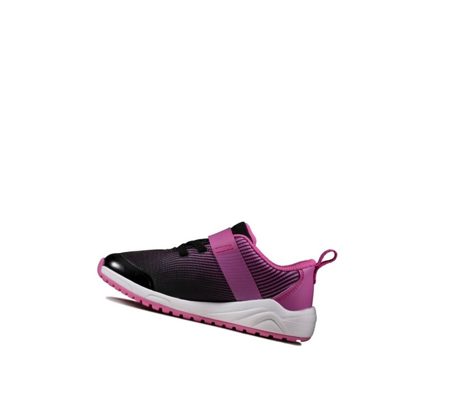 Zapatillas Clarks Aeon Pace Cuero Niño Rosas | JIDM-65127