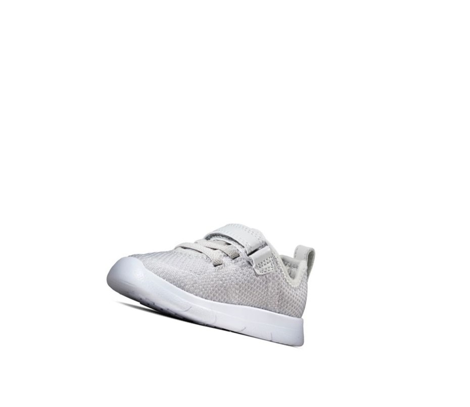 Zapatillas Clarks Ath Flux Cuero Niña Gris | YNQA-38069