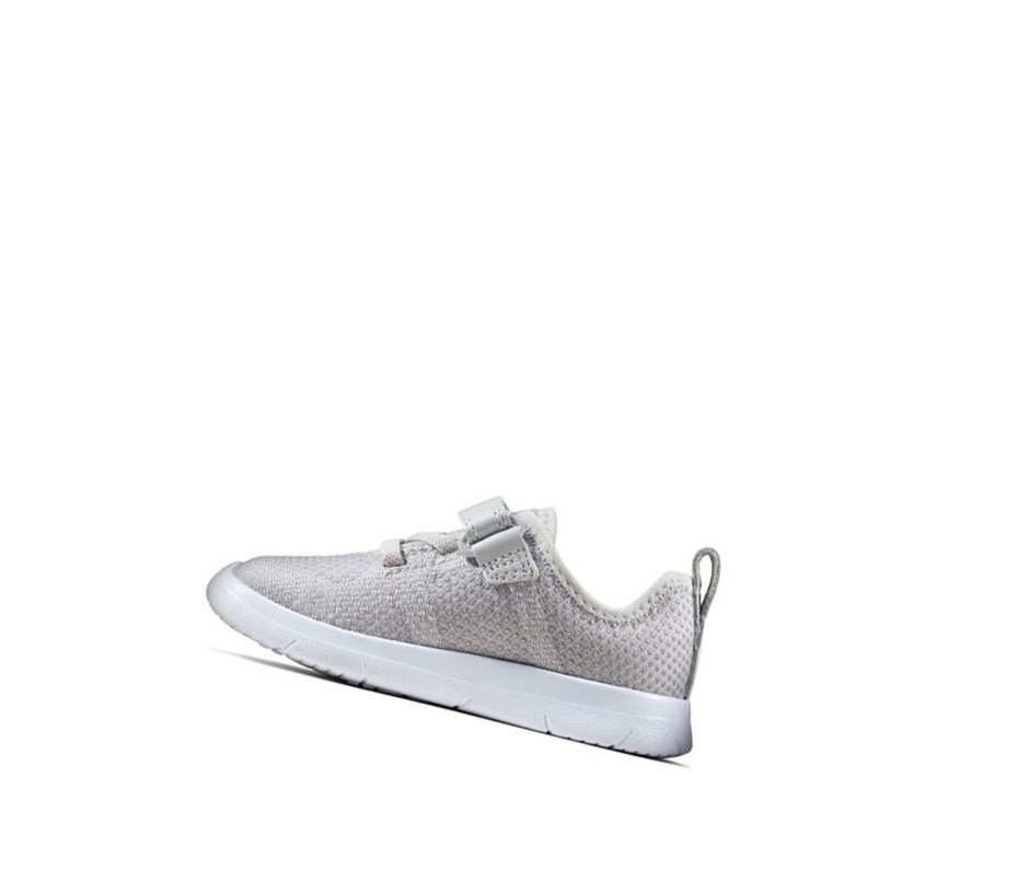 Zapatillas Clarks Ath Flux Cuero Niña Gris | YNQA-38069