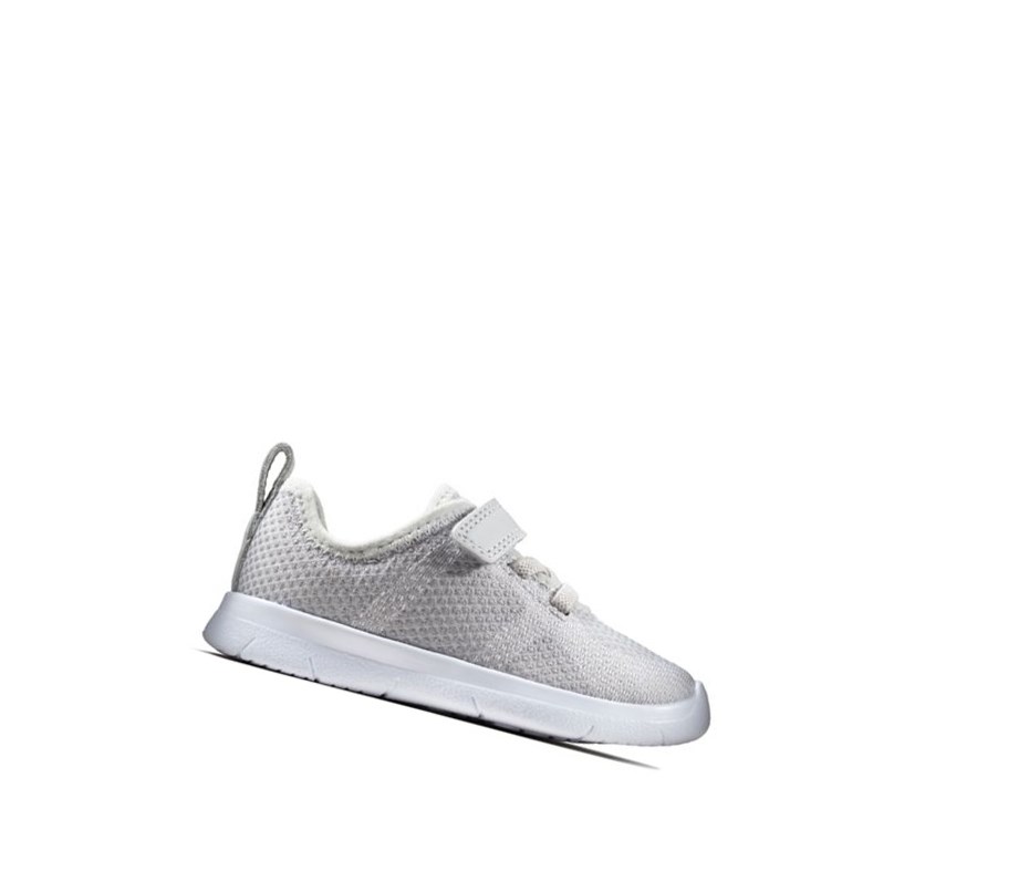 Zapatillas Clarks Ath Flux Cuero Niña Gris | YNQA-38069