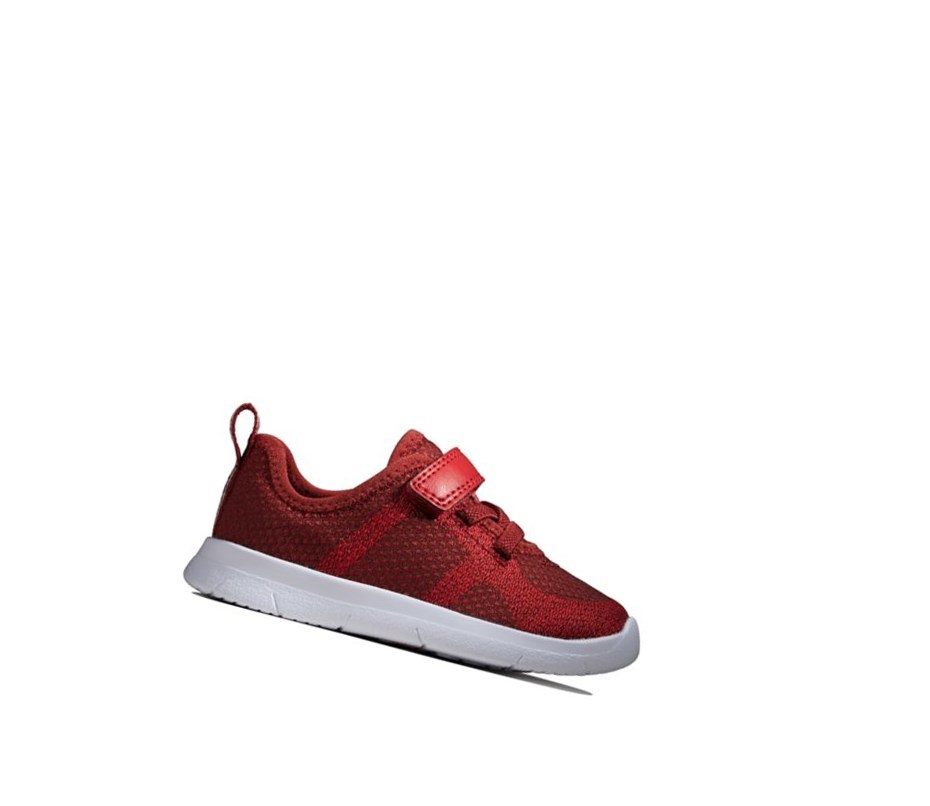 Zapatillas Clarks Ath Flux Textil Niña Burdeos | QJSO-89275