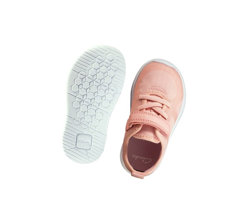 Zapatillas Clarks Ath Flux Textil Niña Rosas Claro | SOCT-79251