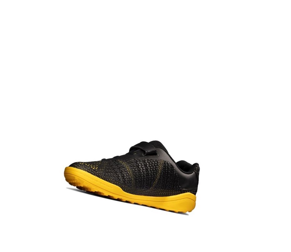 Zapatillas Clarks Award Swift Niña Negras Amarillo | YNFE-29487