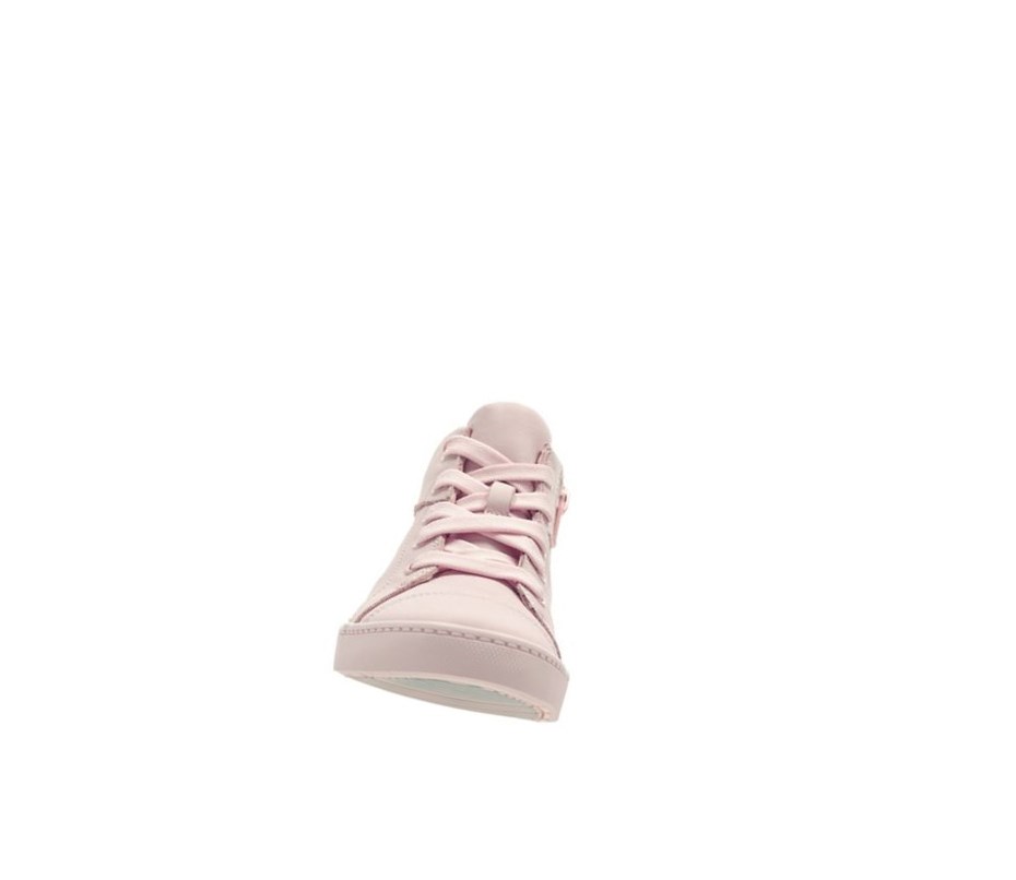 Zapatillas Clarks City Oasis Cuero Niño Rosas Claro | FTGE-27395