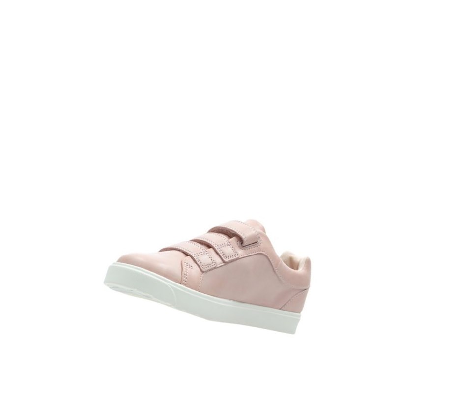 Zapatillas Clarks City Oasis Lo Cuero Niño Rosas | EKPF-39867