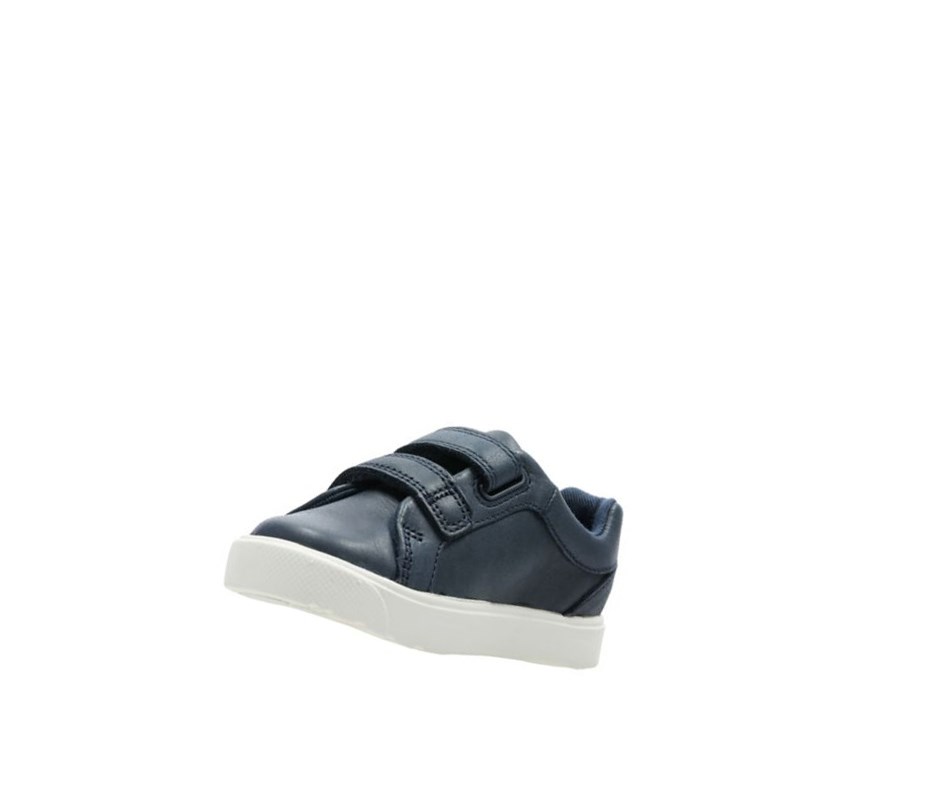 Zapatillas Clarks City Oasis Lo Cuero Niño Azul Marino | SILB-78214