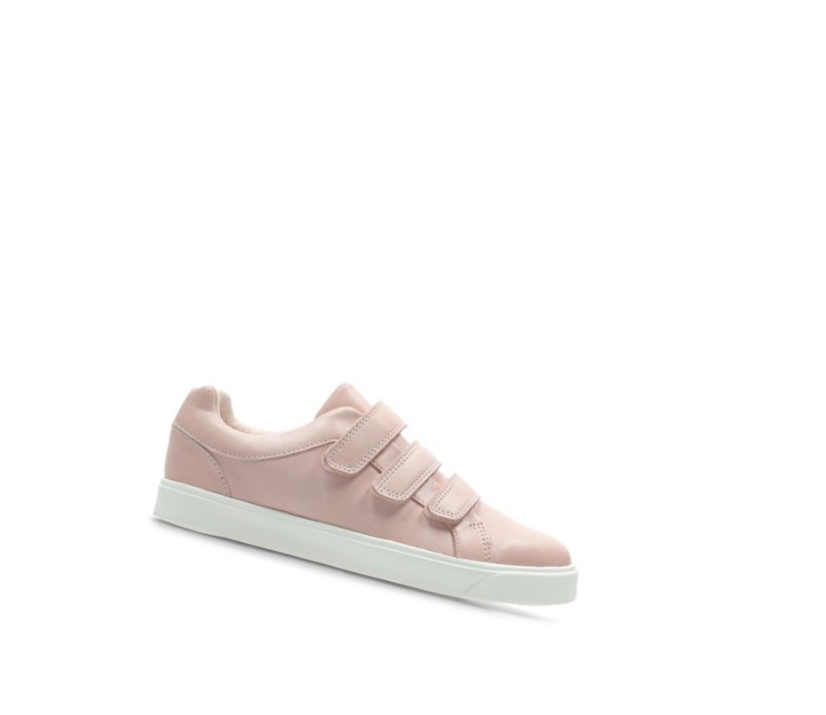 Zapatillas Clarks City Oasis Lo Cuero Niña Rosas | UMYI-52796