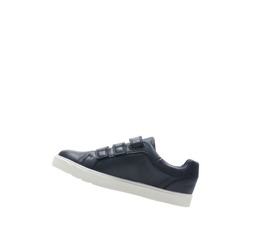 Zapatillas Clarks City Oasis Lo Cuero Niña Azul Marino | VHMG-28405