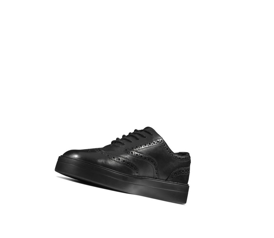 Zapatillas Clarks Hero Cuero Mujer Negras | CVKZ-54963