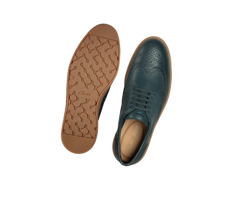 Zapatillas Clarks Hero Limit Cuero Hombre Azul Marino | ZNHJ-07129