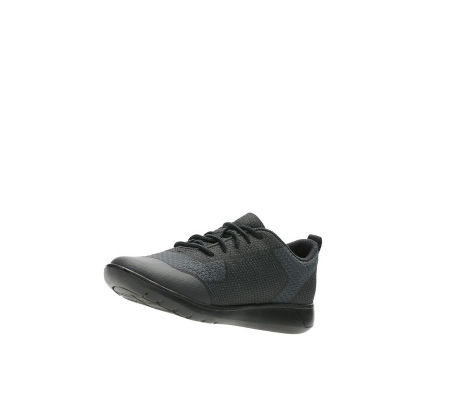 Zapatillas Clarks Scape Civic Niño Negras | WQHR-52149