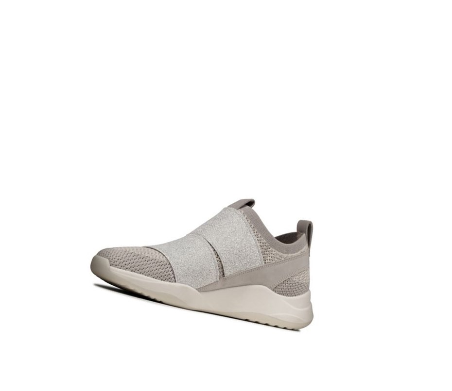 Zapatillas Clarks Sift Slip Mujer Plateadas | CEDF-46738