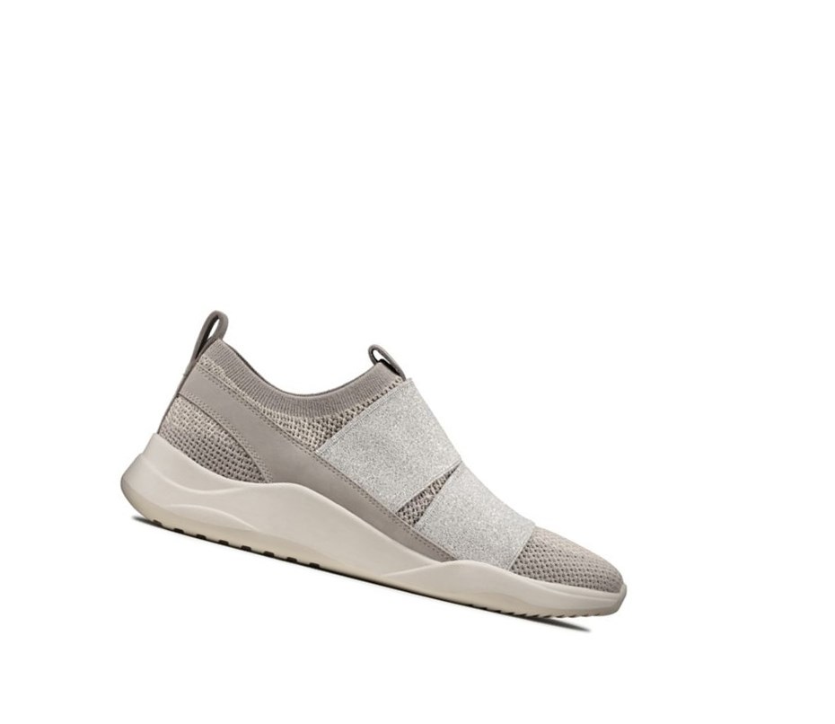 Zapatillas Clarks Sift Slip Mujer Plateadas | CEDF-46738