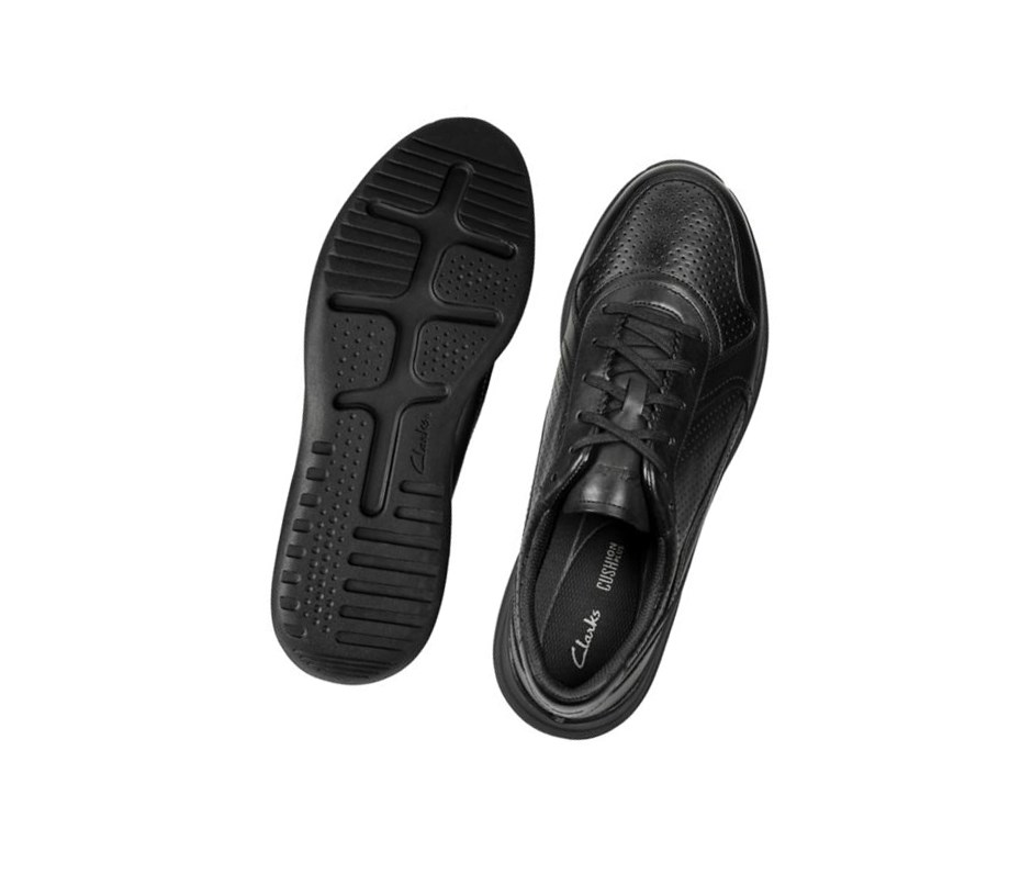 Zapatillas Clarks Sift Speed Cuero Hombre Negras | WUQY-10369