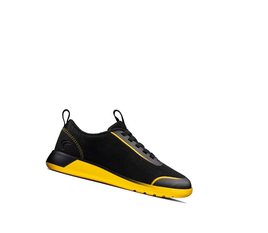 Zapatillas Clarks Suburb Spark Niña Negras Amarillo | AKBR-02167