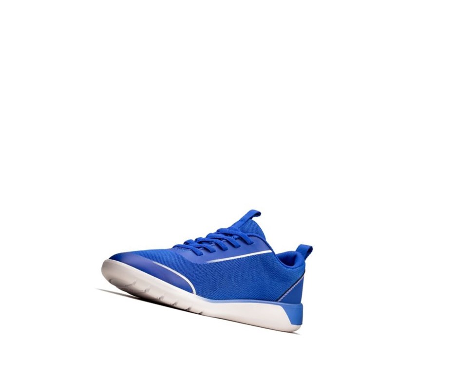 Zapatillas Clarks Suburb Spark Niño Azules | FVEY-89506