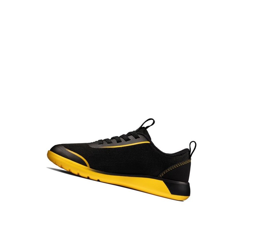 Zapatillas Clarks Suburb Spark Niño Negras Amarillo | FKXP-49863