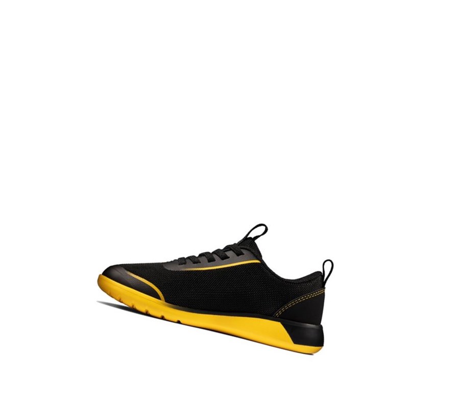 Zapatillas Clarks Suburb Spark Niño Negras Amarillo | OSXH-27694