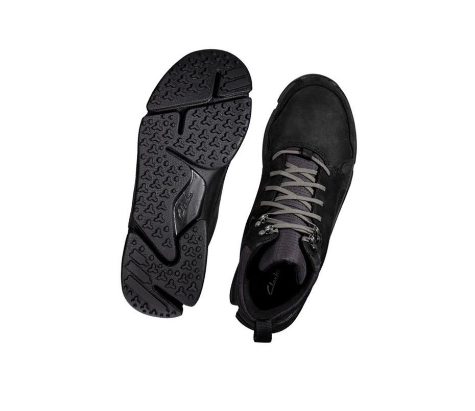 Zapatillas Clarks Tri Path Hike Textil Hombre Negras | IPJN-58916