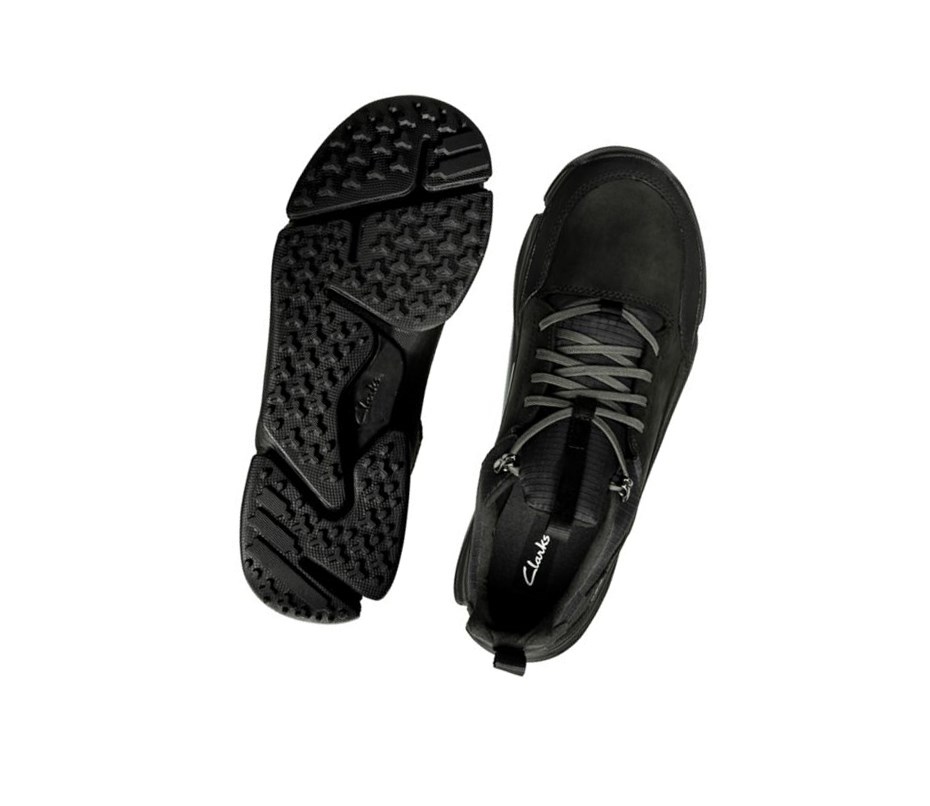 Zapatillas Clarks Tri Path Walk Textil Hombre Negras | SNHM-73569