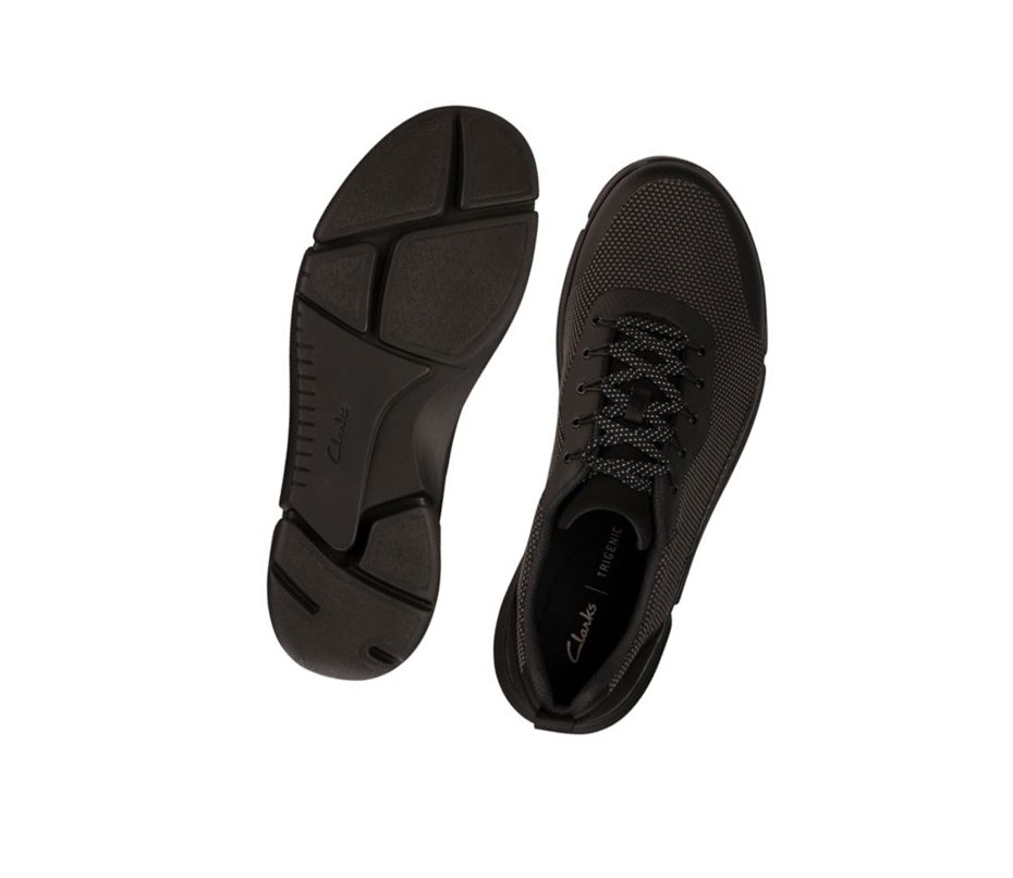 Zapatillas Clarks Triken Jump Textil Hombre Negras | AYCH-64917