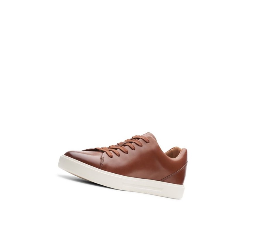 Zapatillas Clarks Un Costa Encaje Cuero Hombre Marrones | RQAJ-94356