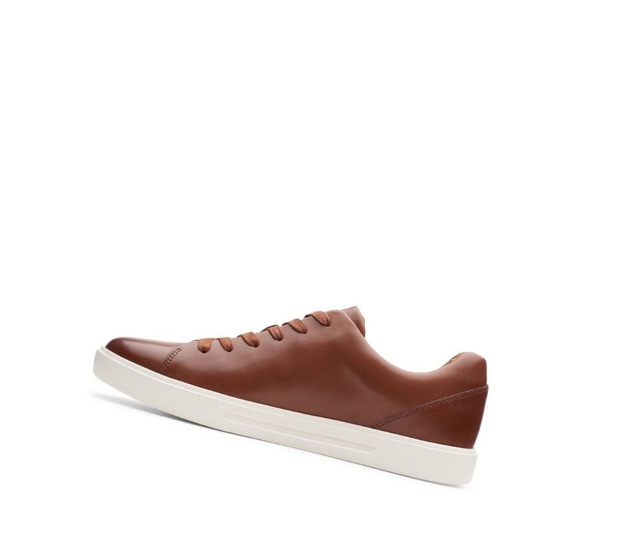 Zapatillas Clarks Un Costa Encaje Cuero Hombre Marrones | RQAJ-94356