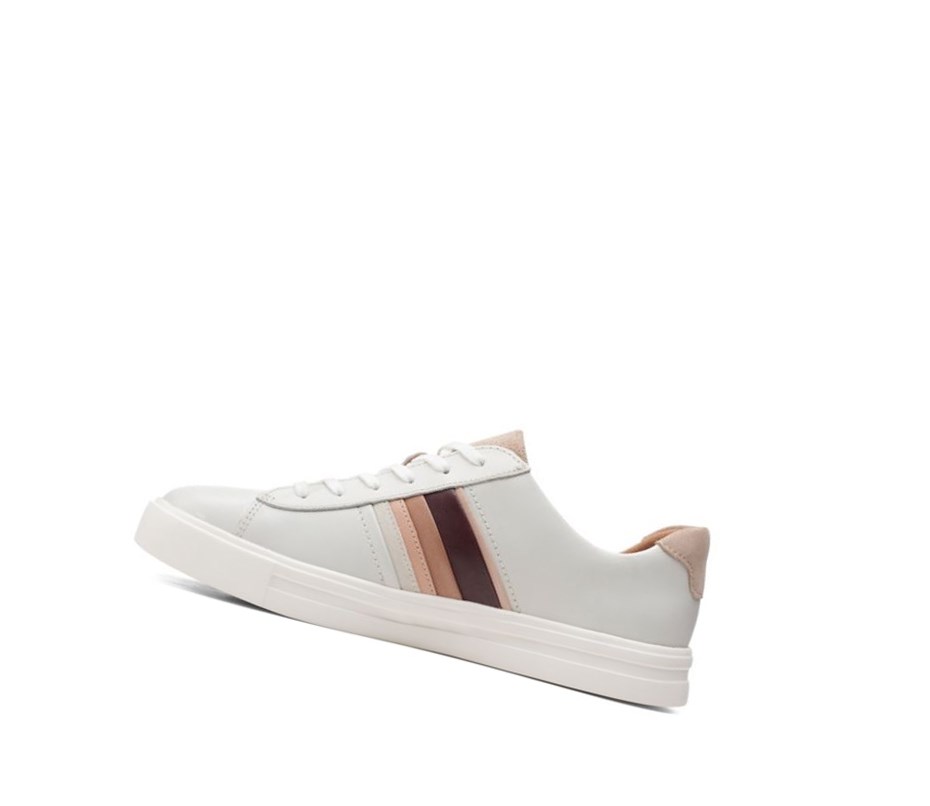 Zapatillas Clarks Un Maui Band Cuero Mujer Blancas | UCWX-57834