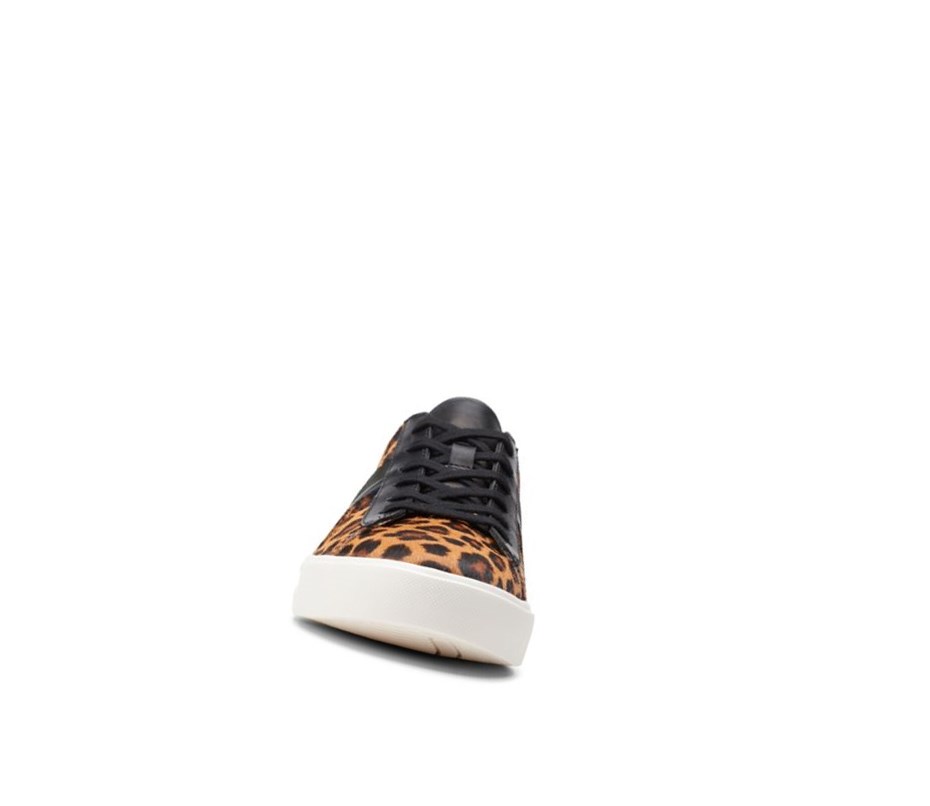 Zapatillas Clarks Un Maui Band Print Pony Cuero Mujer Leopardo | BSAW-34571